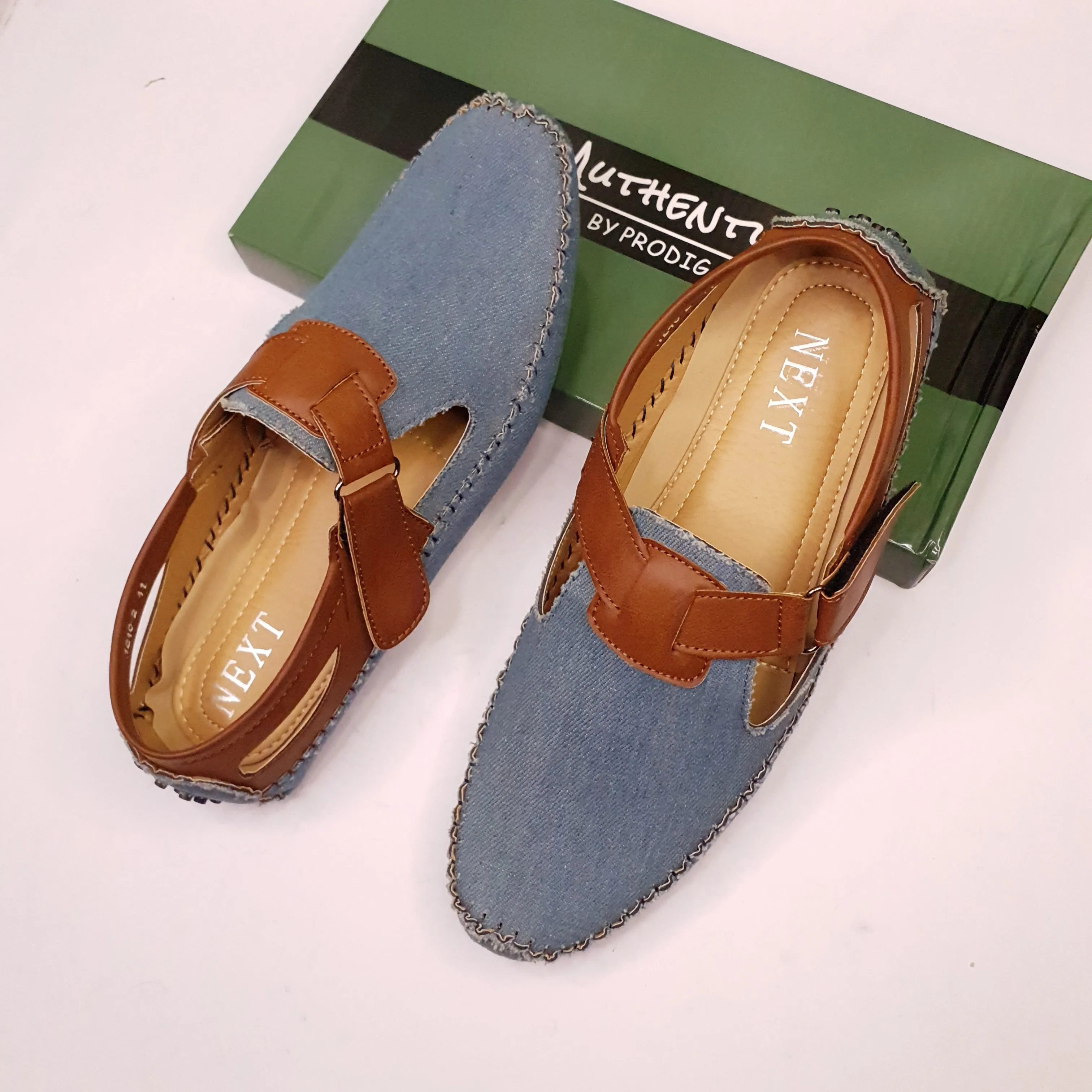 Denim shoe-style sandals 1240-2