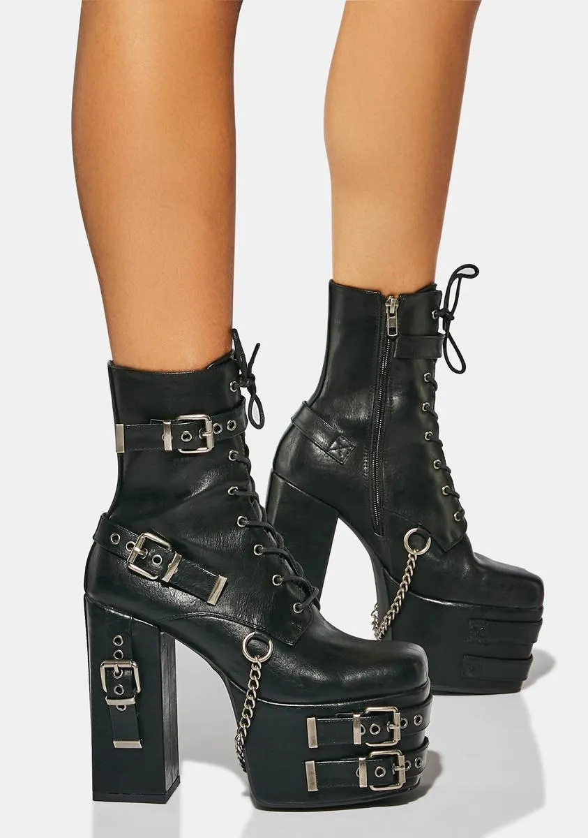 Diligence Platform Ankle Boots