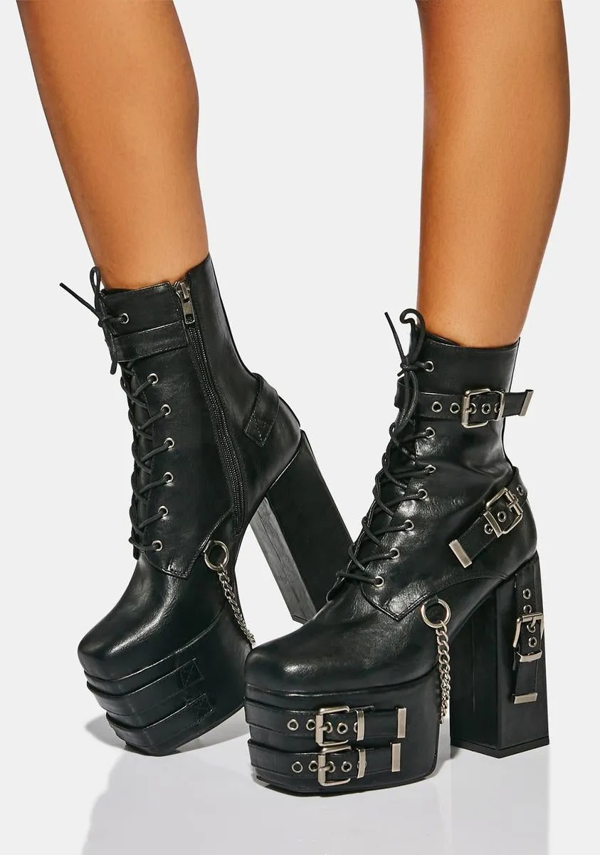 Diligence Platform Ankle Boots