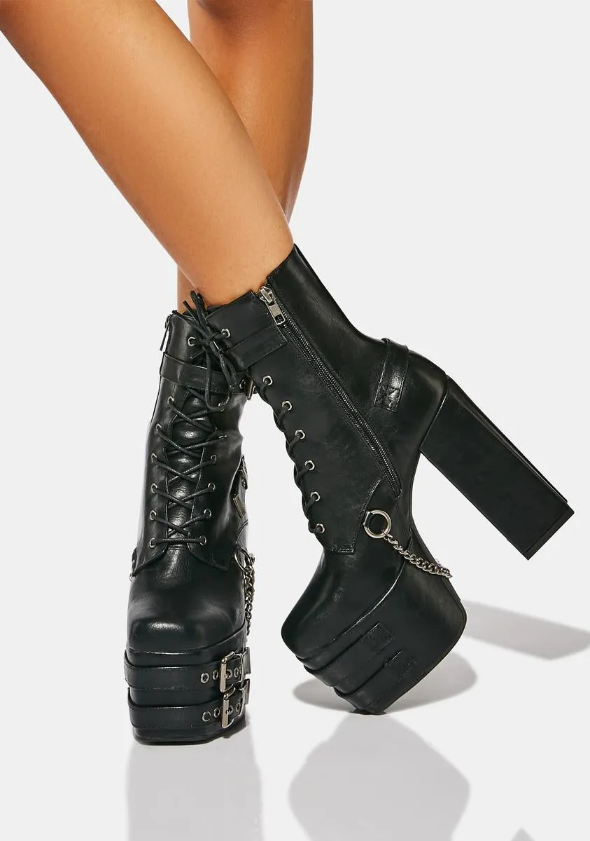 Diligence Platform Ankle Boots