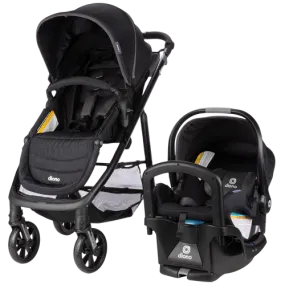 Diono Quantum 4 3-in-1 Travel System with LiteClik 30 R SafePlus Infant Car Seat & Base