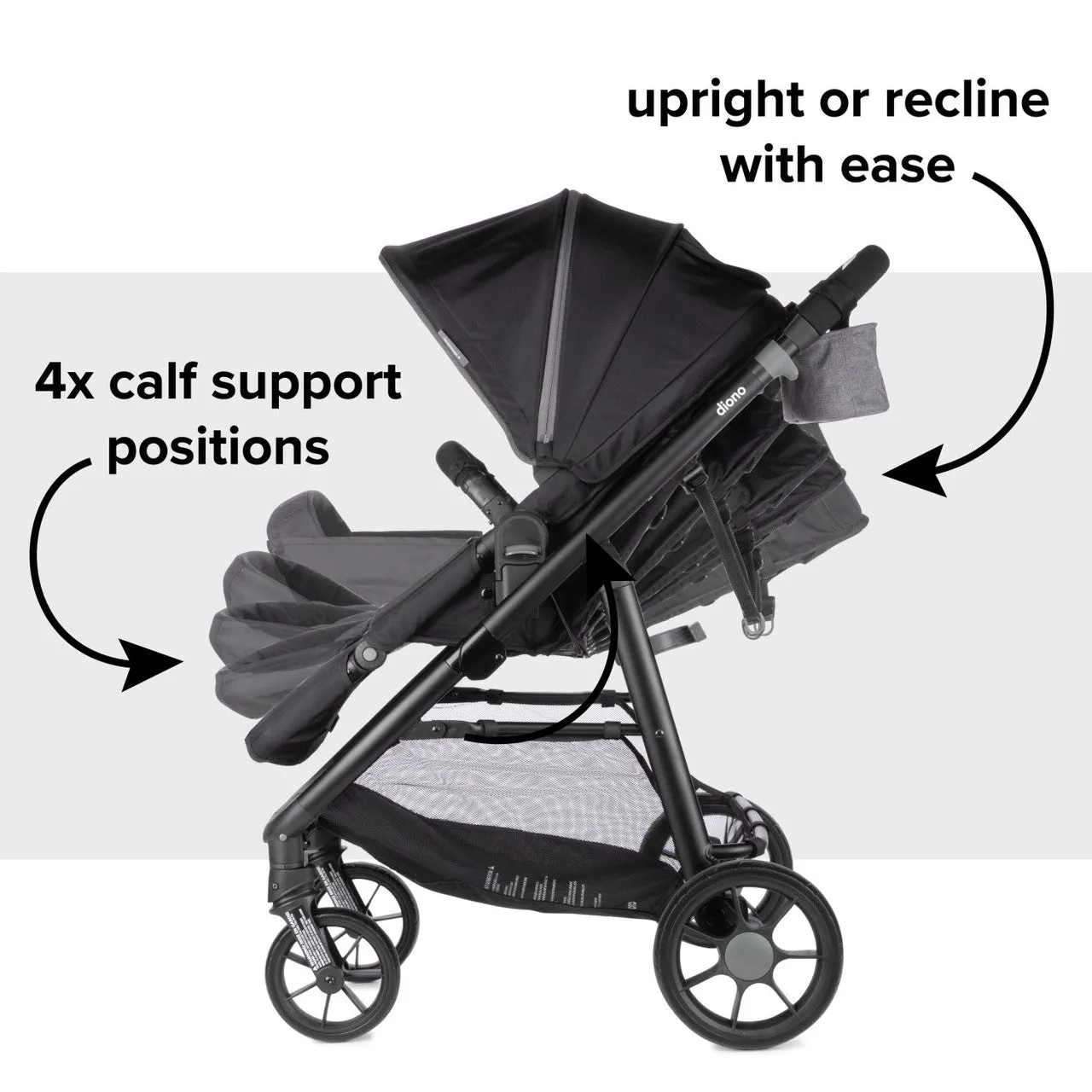 Diono Quantum 4 Travel System 3-in-1 with LiteClik 30 R SafePlus Infant Car Seat and Base