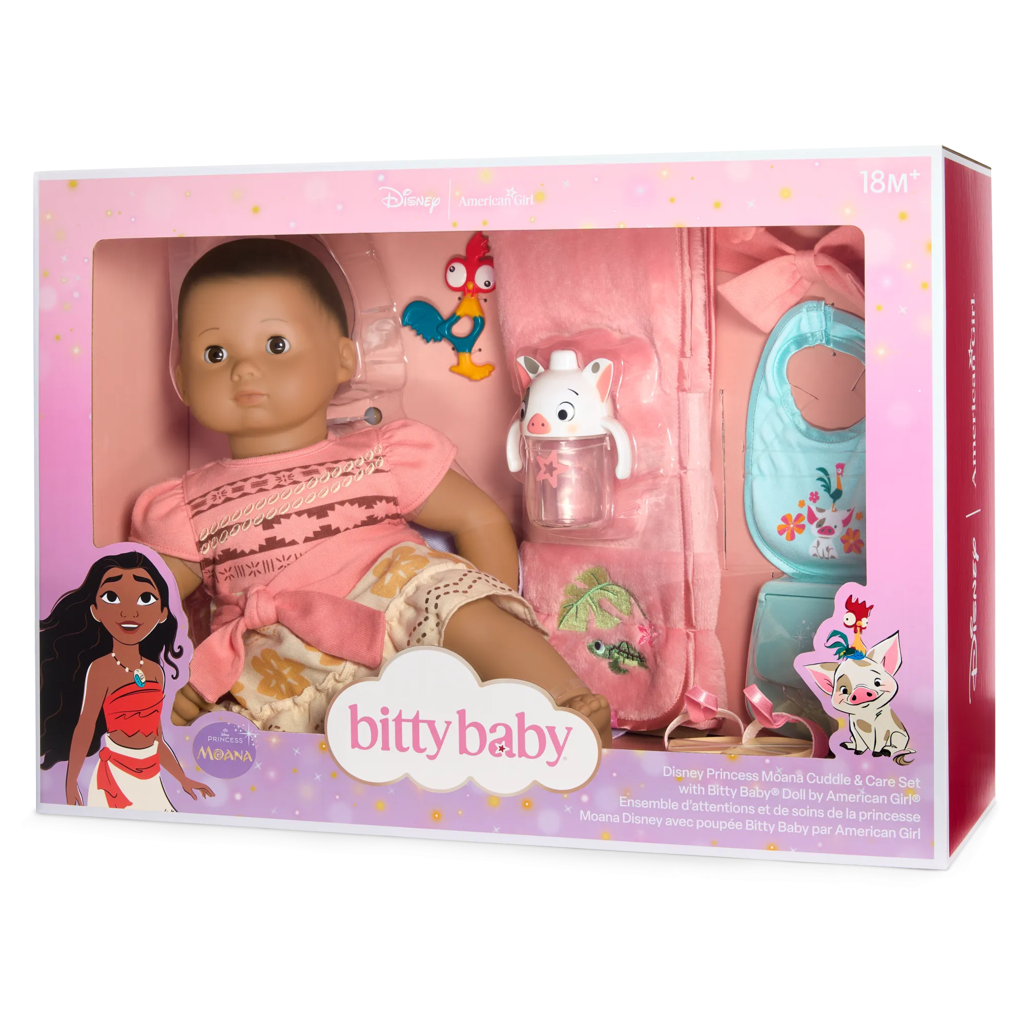 Disney Princess Moana Cuddle & Care Set with Bitty Baby® Doll by American Girl®