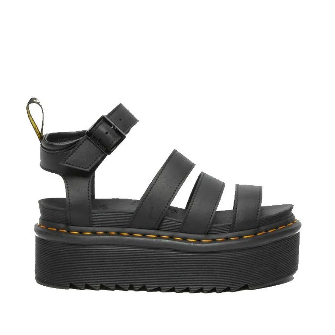 Dr Martens Blaire 3 Strap Quad Sandal Black Hydro