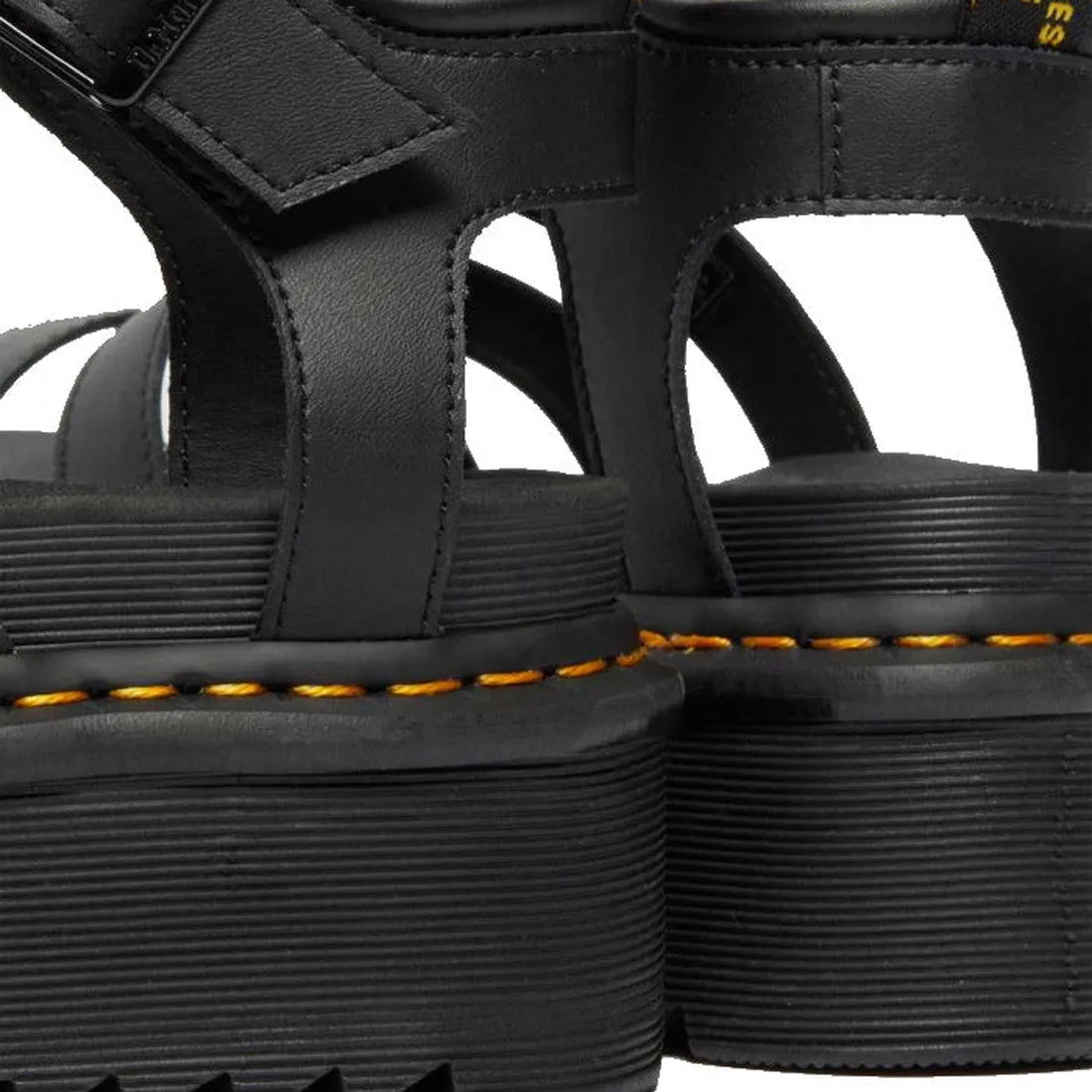 Dr Martens Blaire 3 Strap Quad Sandal Black Hydro