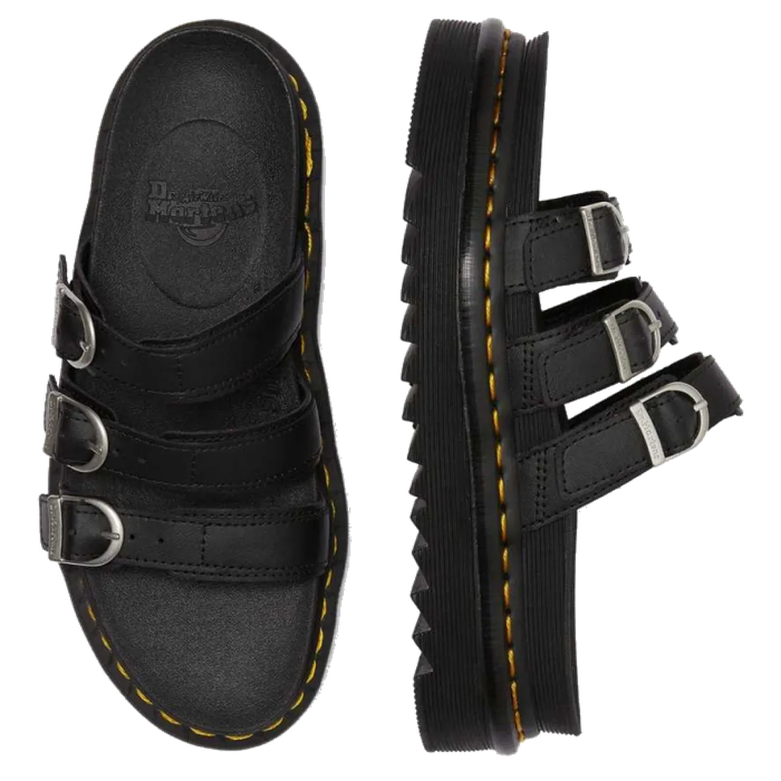 Dr Martens Harron Black Blaire Slide Hydro