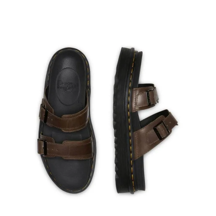 Dr Martens -  Myles Dark Brown Oiled Illusion Sandal