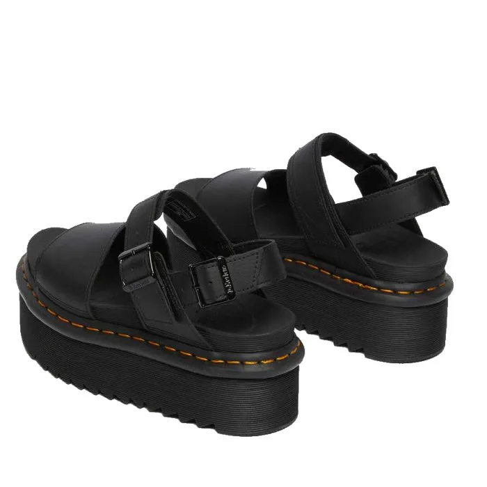 Dr Martens Voss Quad Single Strap Platform Sandal Black