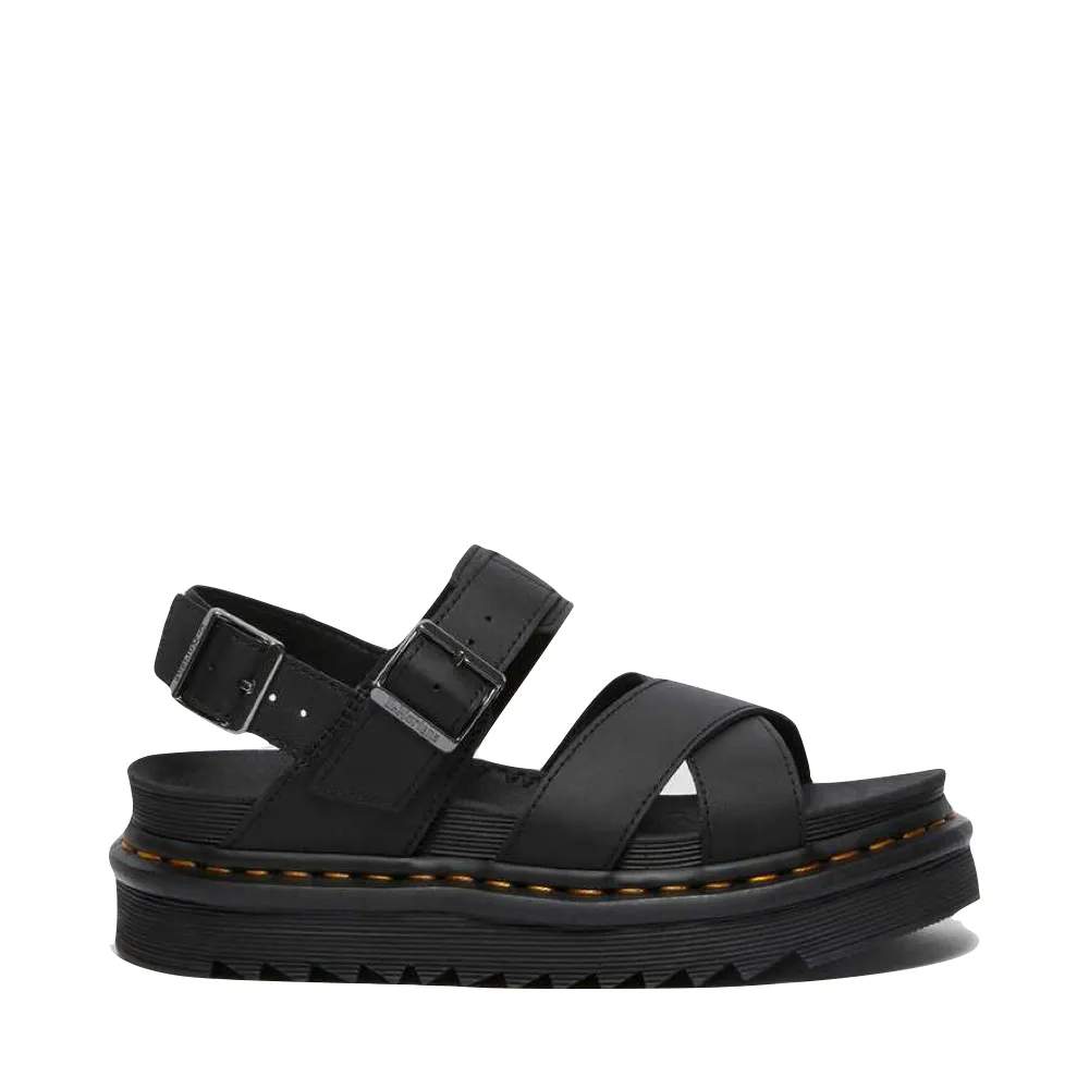 Dr. Martens Women's Voss II Cross Strap Sandal (Black)