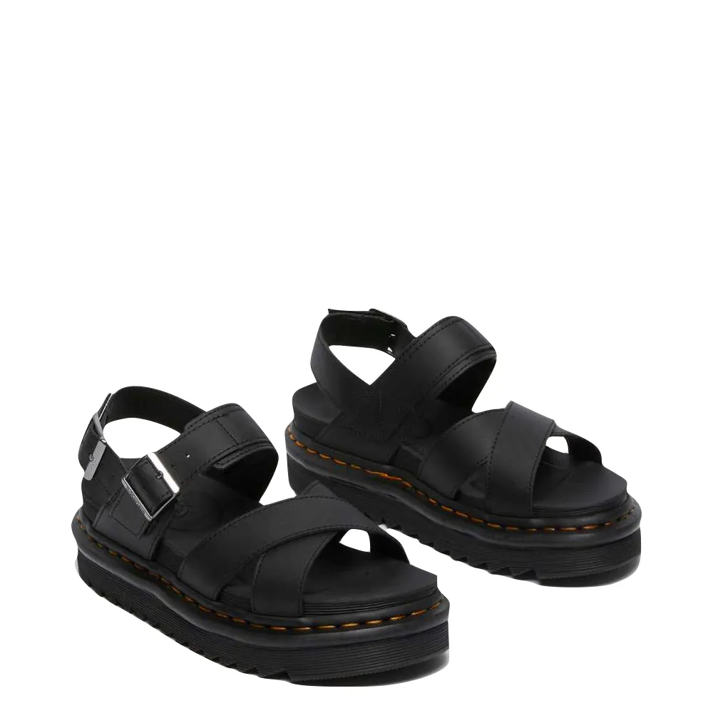 Dr. Martens Women's Voss II Cross Strap Sandal (Black)