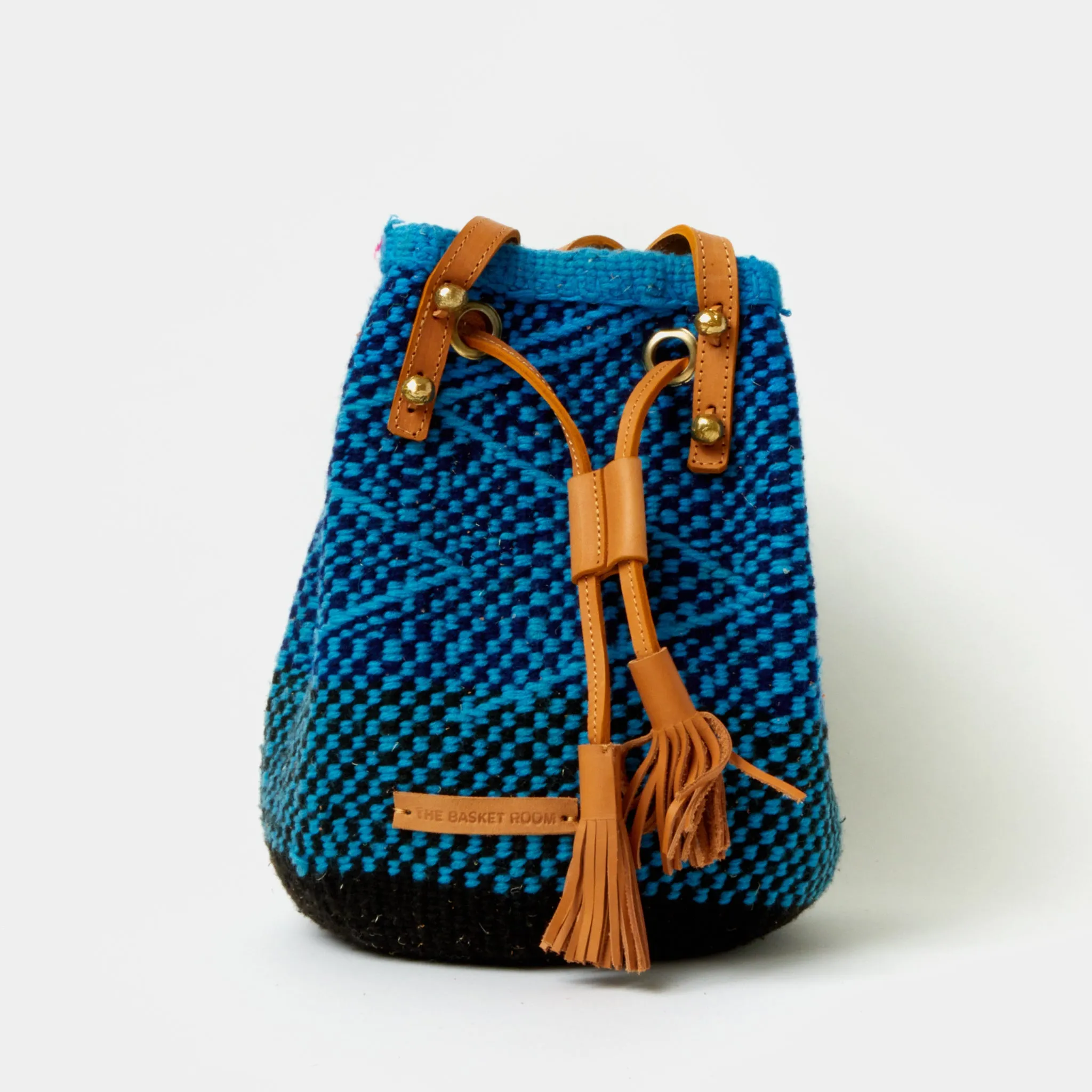 Handwoven Crossbody Bucket Bag