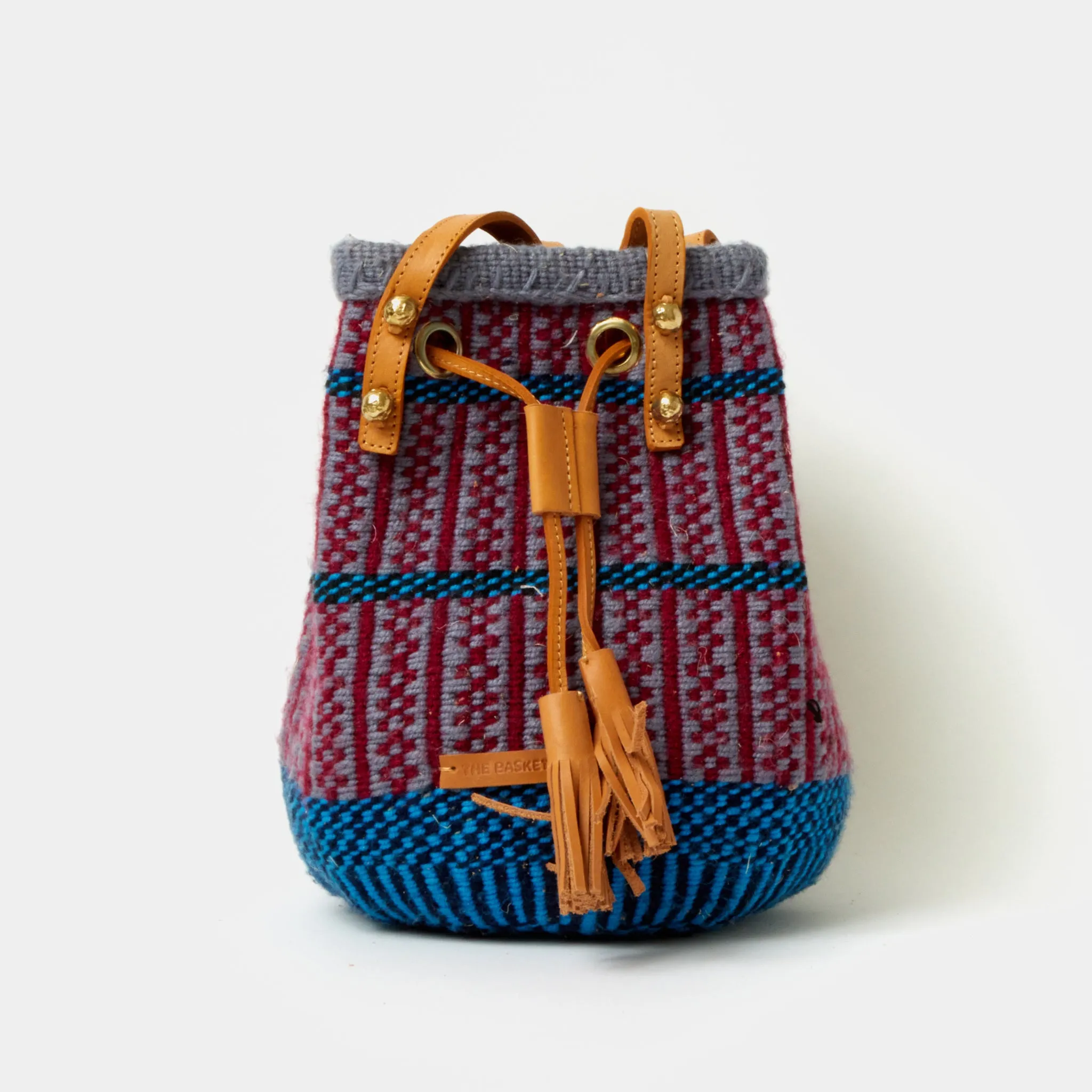 Handwoven Crossbody Bucket Bag