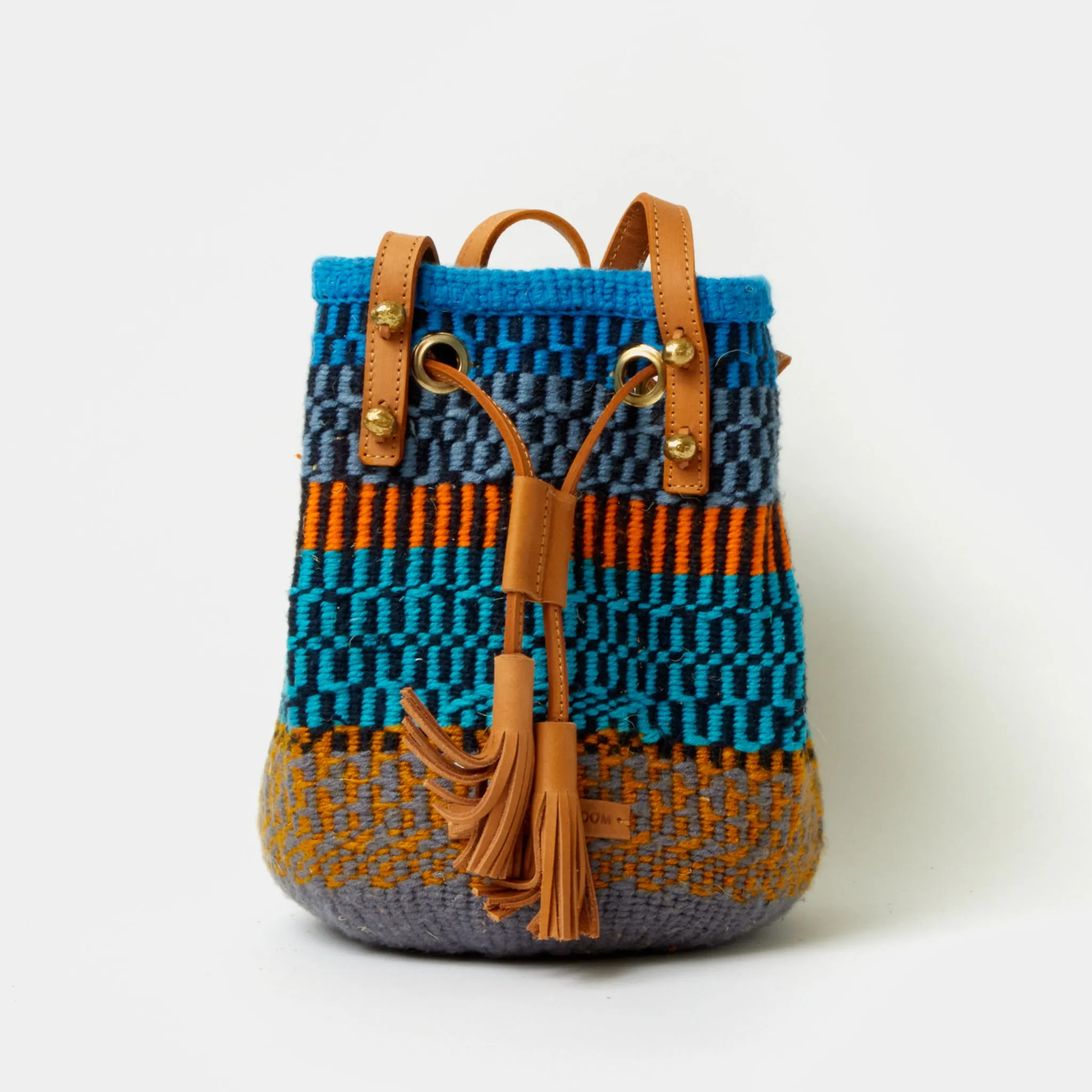 Handwoven Crossbody Bucket Bag