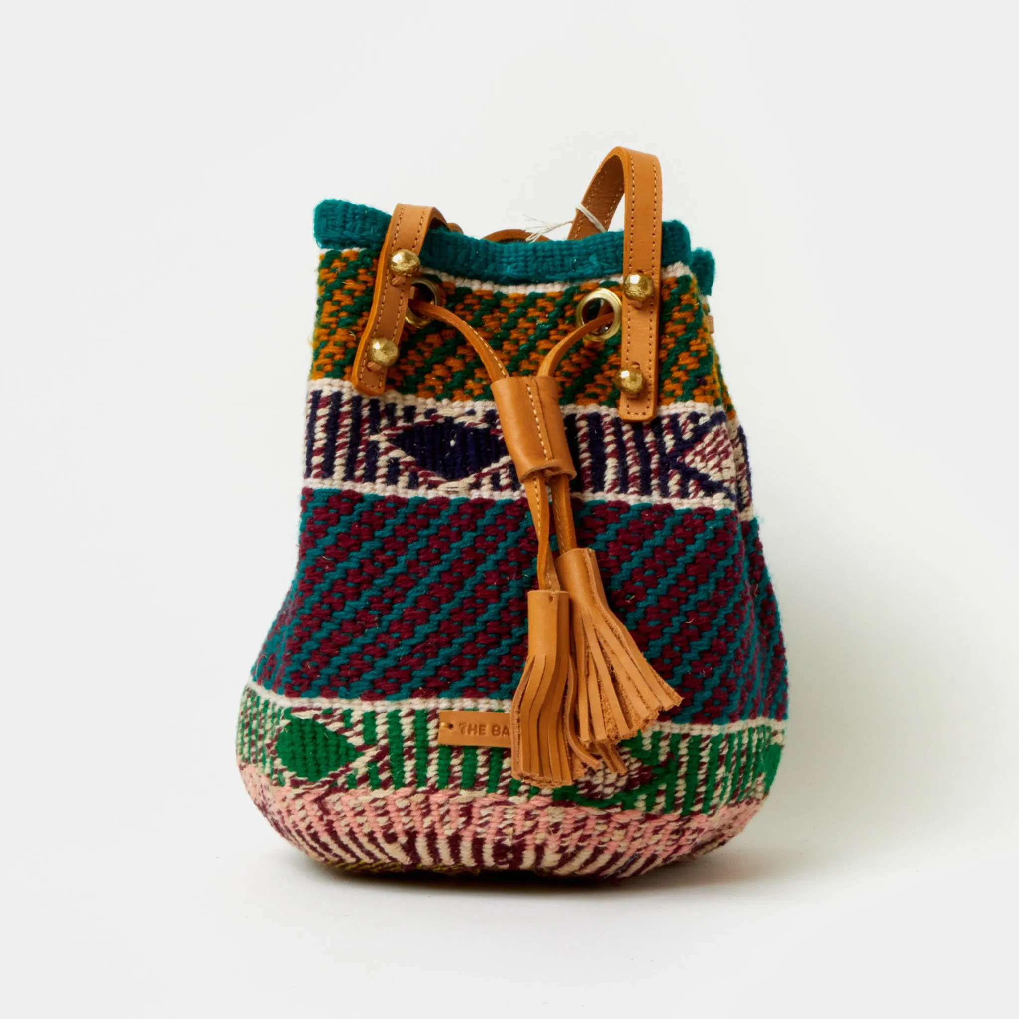 Handwoven Crossbody Bucket Bag