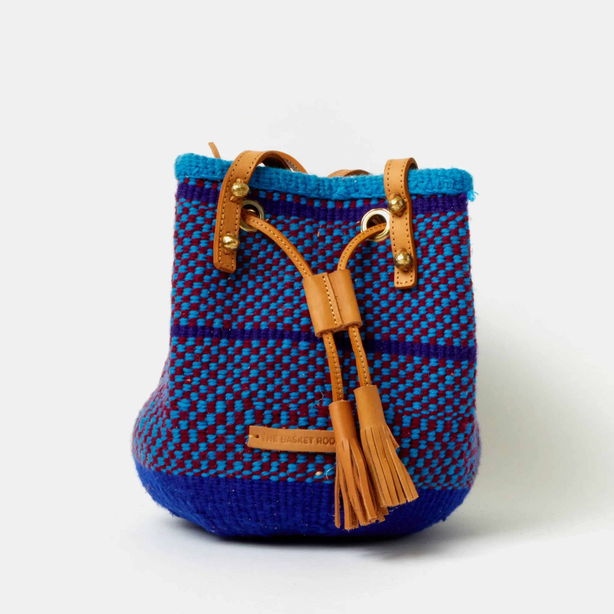 Handwoven Crossbody Bucket Bag