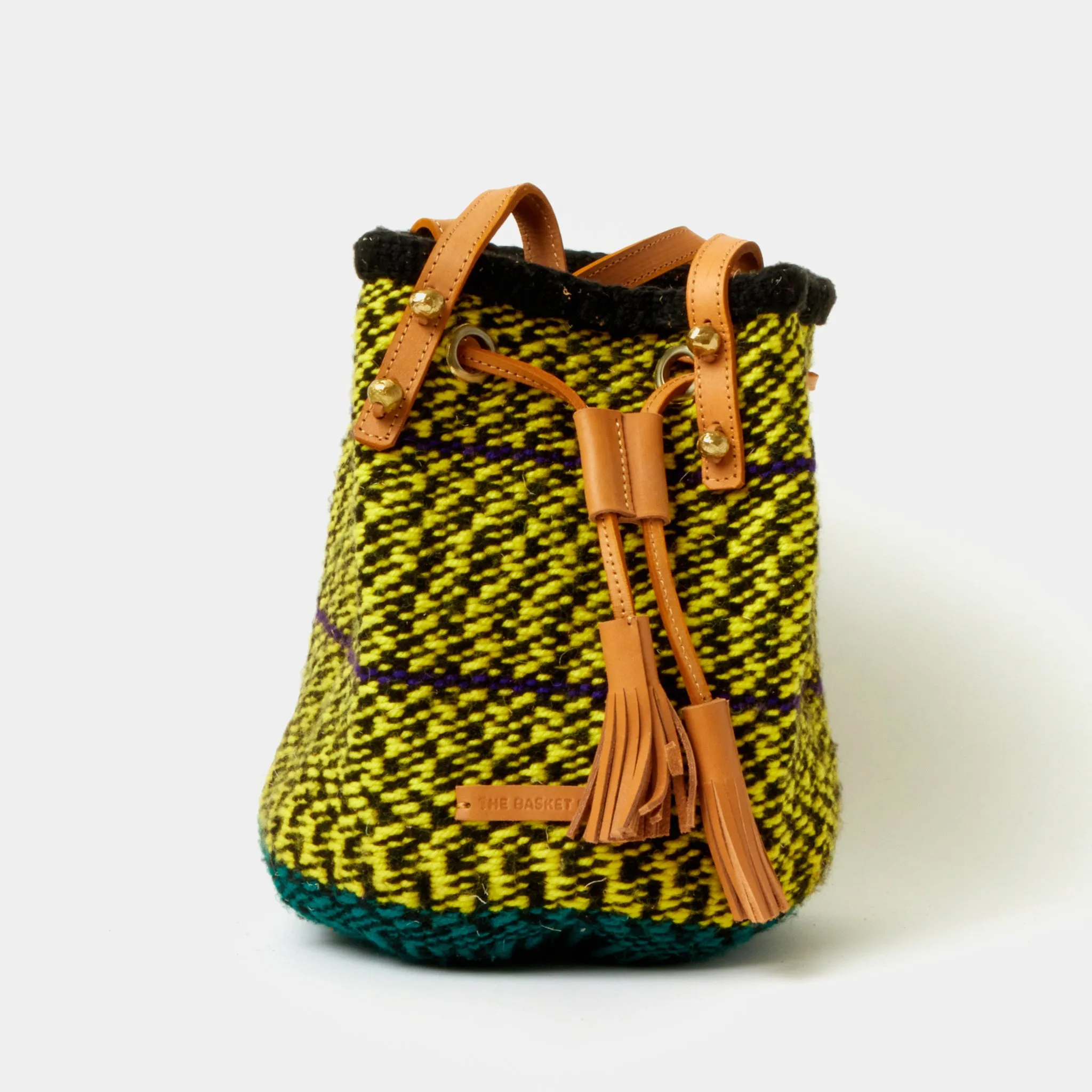 Handwoven Crossbody Bucket Bag