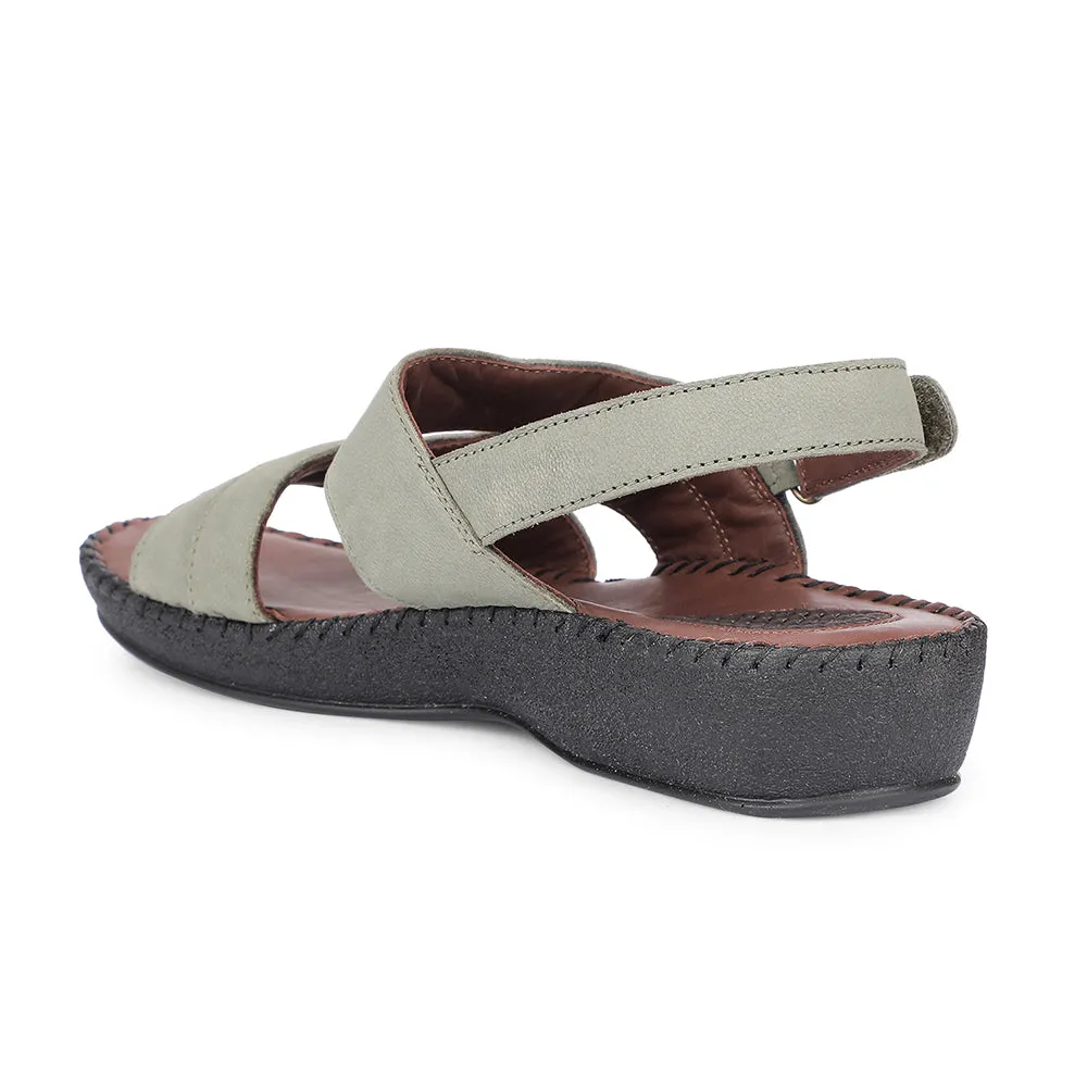 Healers Casual Green Sandal For Women J332-09 By Liberty