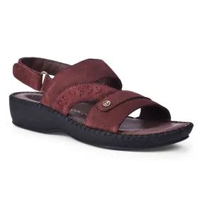 Healers Casual Maroon Sandal For Women J332-09 By Liberty