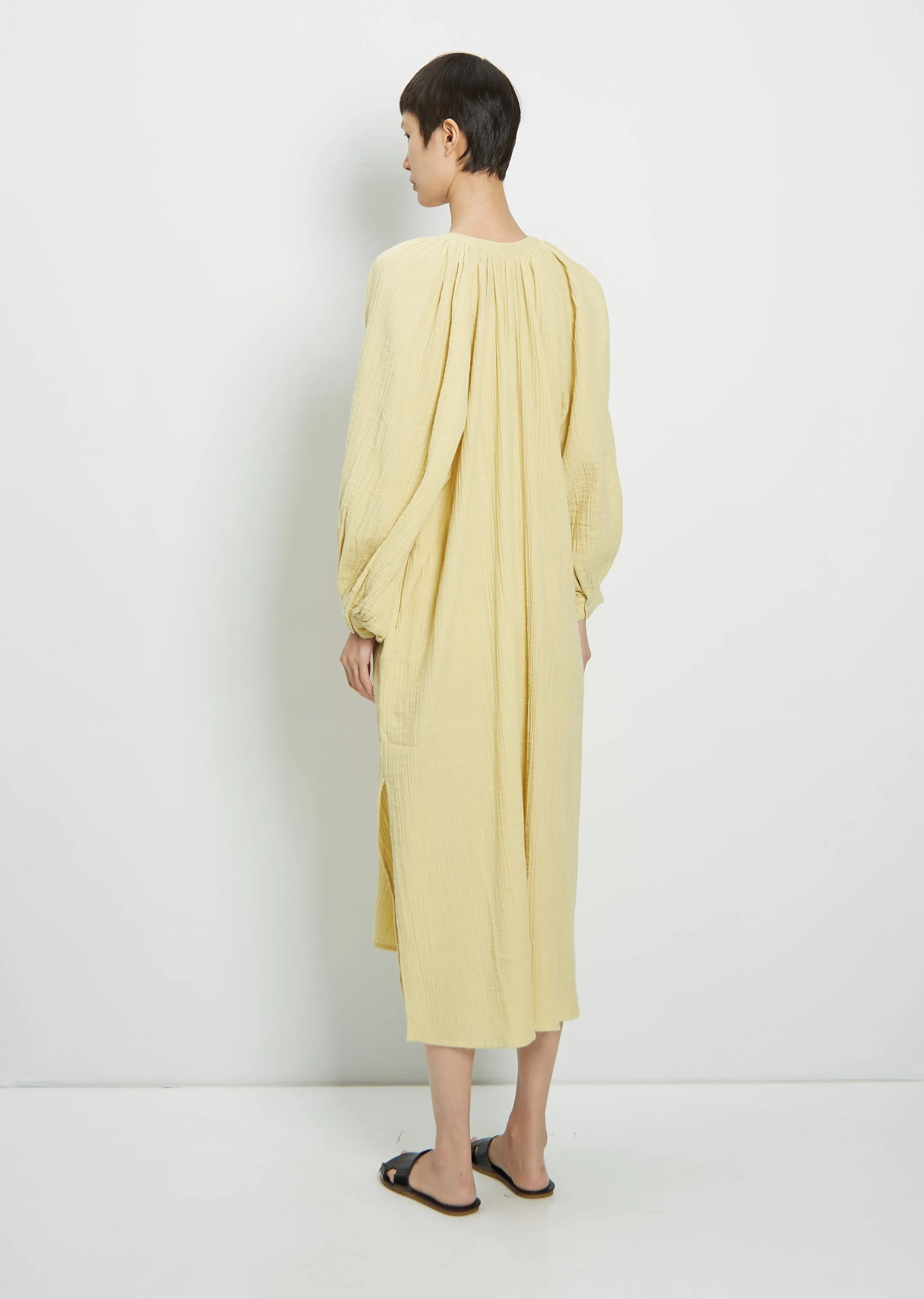 Jhula Long-Sleeve Maxi Dress — Sulphur