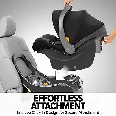 KeyFit 35 Zip ClearTex 35 lbs Extended Use Infant Car Seat - Drift Grey