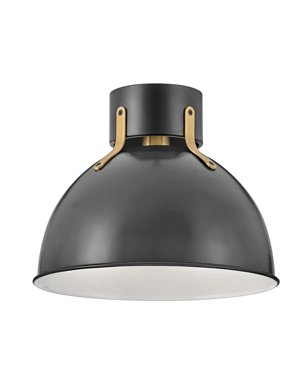 LED Flush Mount from the Argo Collection in Satin Black Finish by Hinkley