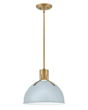 LED Pendant from the Argo Collection in Pale Blue Finish by Hinkley