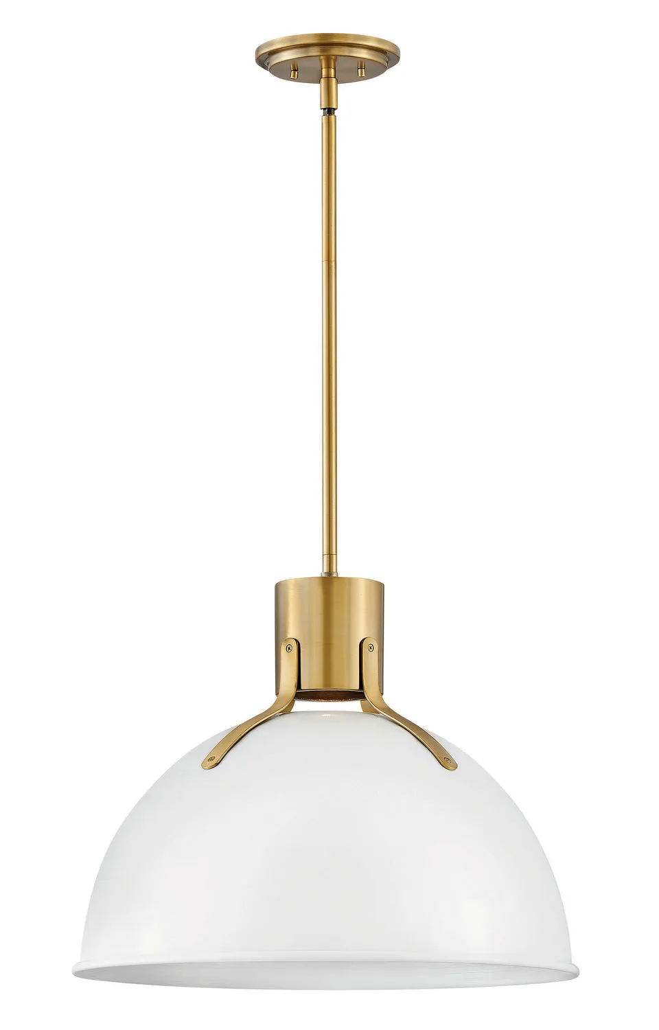 LED Pendant from the Argo Collection in Polished White Finish by Hinkley