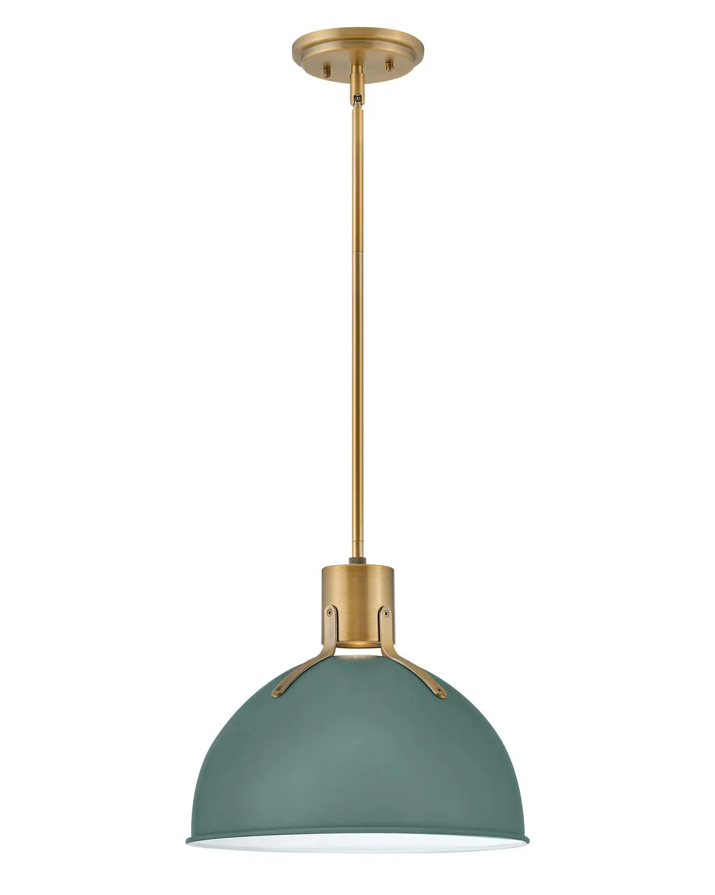 LED Pendant from the Argo Collection in Sage Green Finish by Hinkley