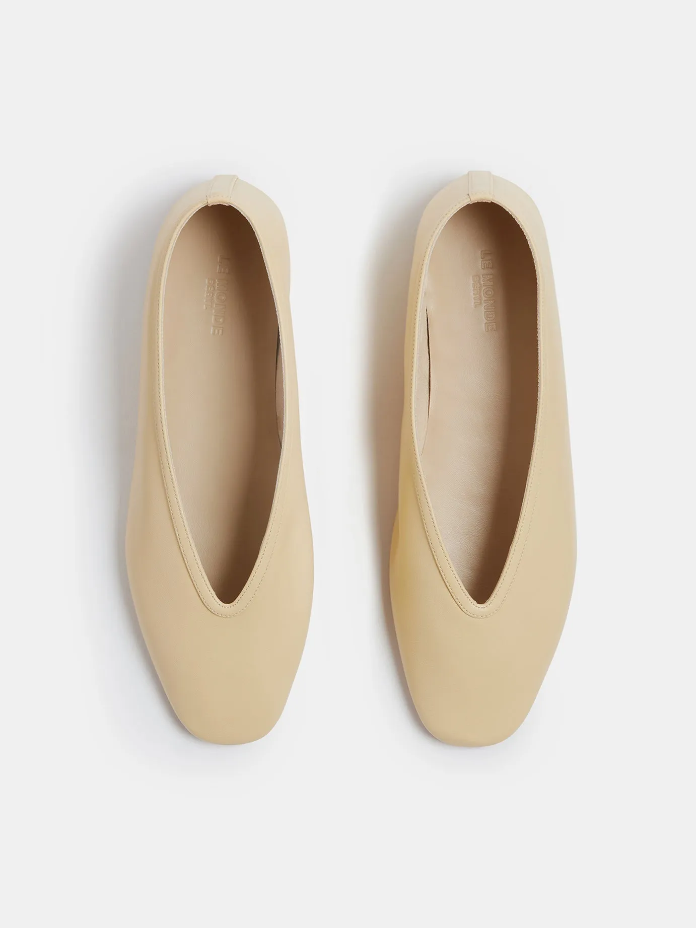 Luna Slipper / Custard Leather