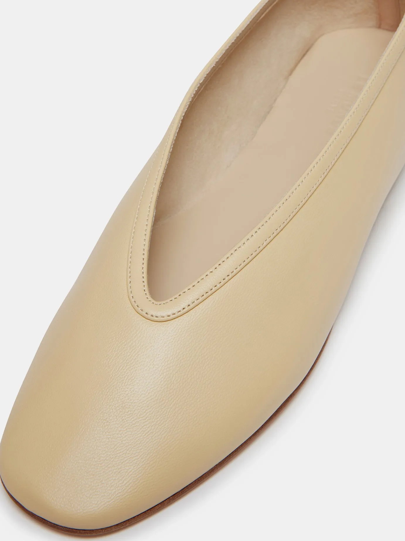 Luna Slipper / Custard Leather