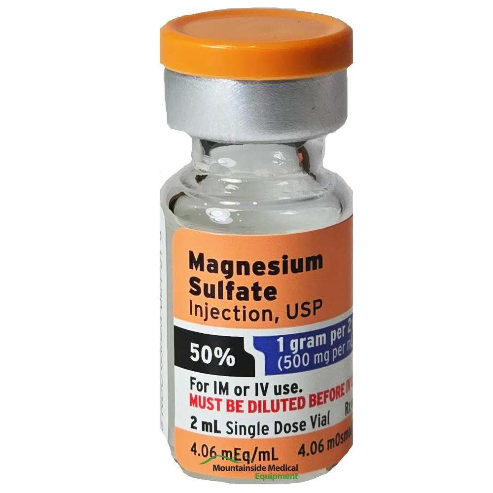 Magnesium Sulfate 50% Injection 1 Gram Per 2 mL Single-Dose Vials x 25/Tray by Fresenius (Rx)