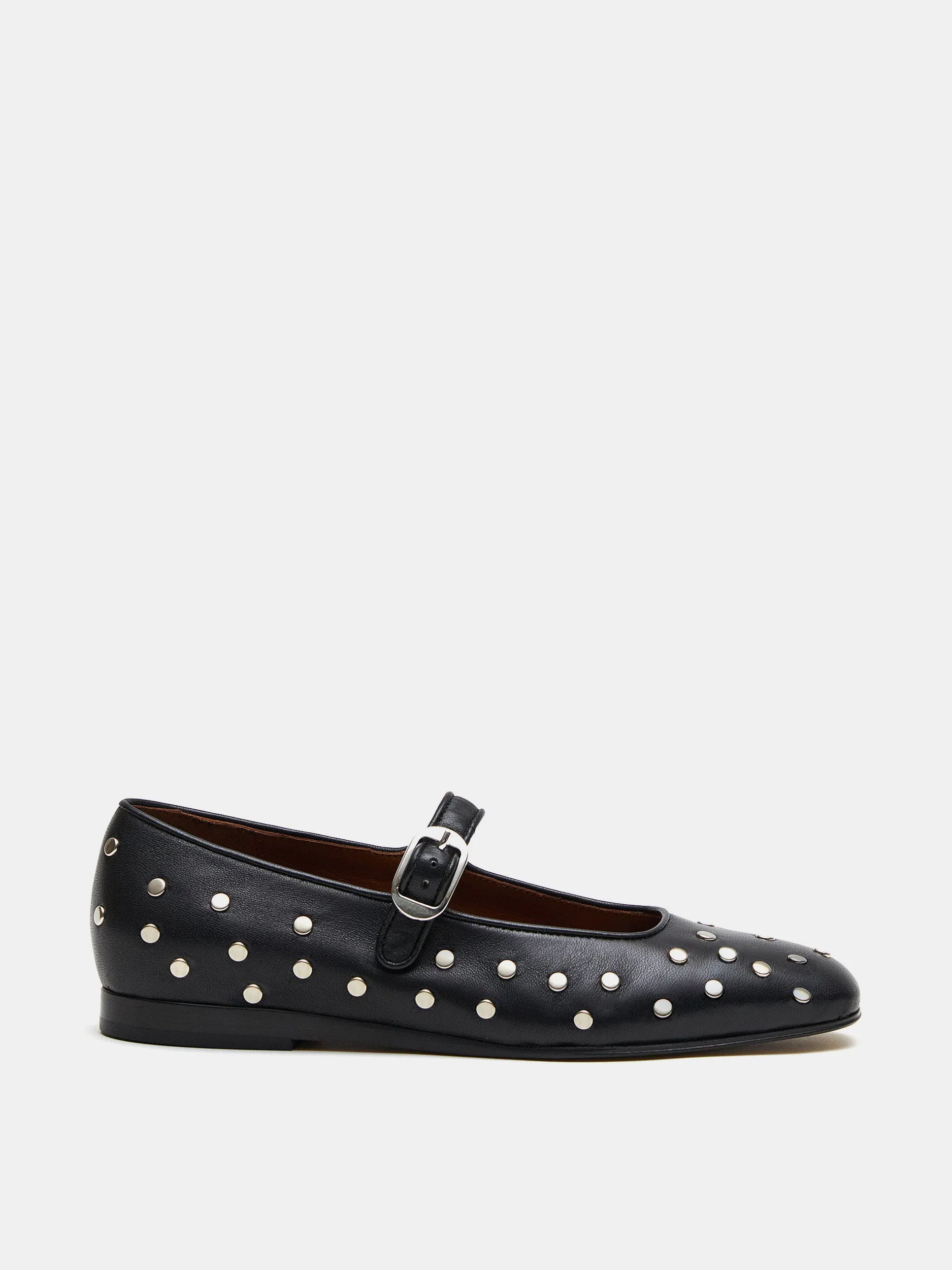 Mary Jane / Black Studded Leather