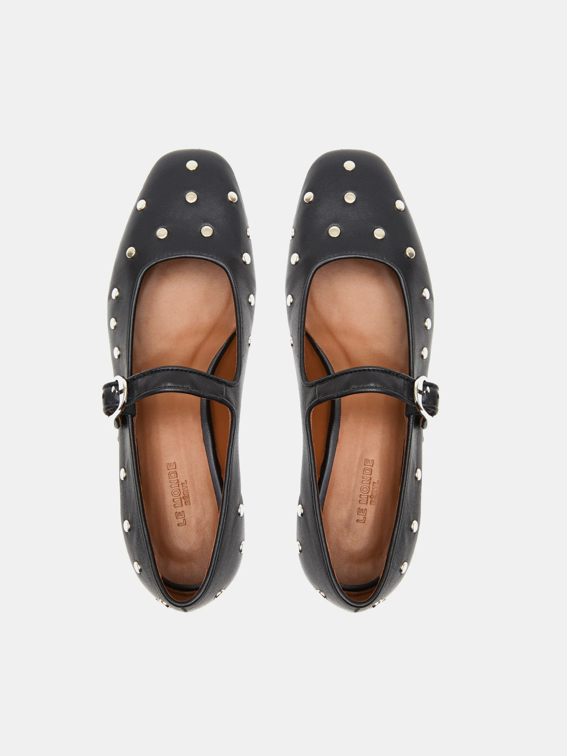 Mary Jane / Black Studded Leather