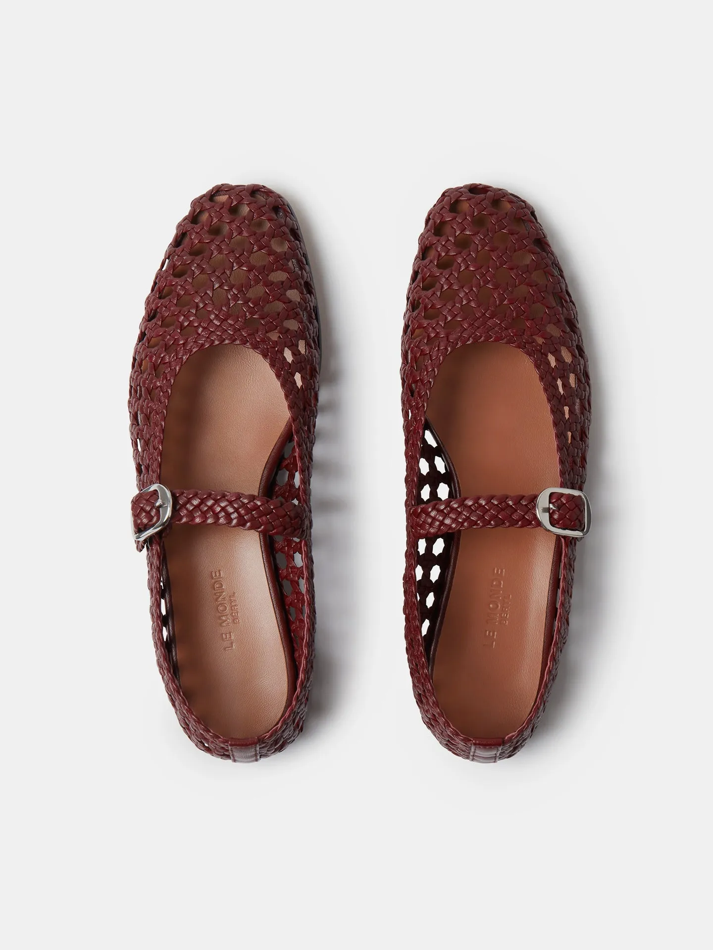 Mary Jane / Red Woven Leather