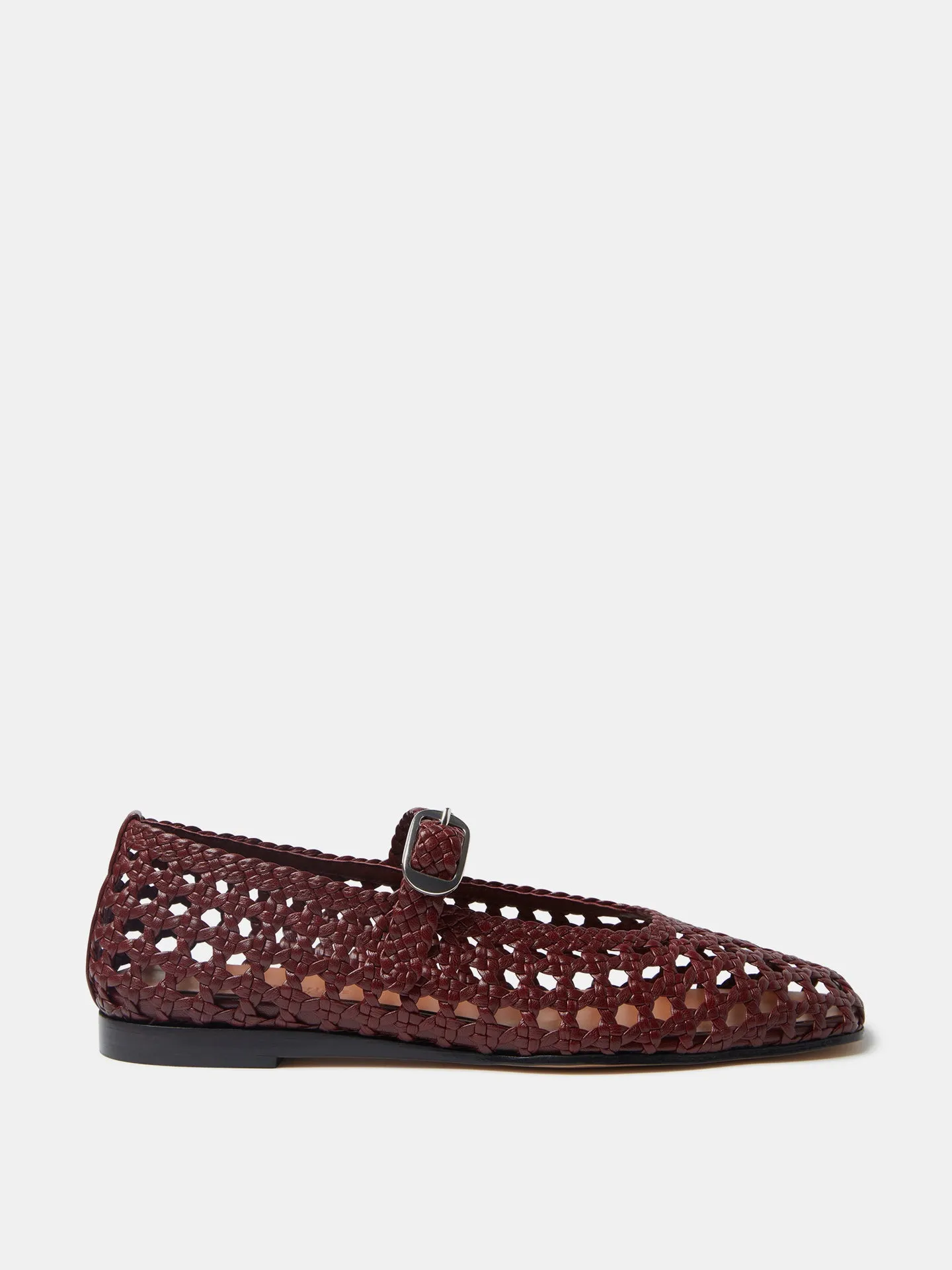 Mary Jane / Red Woven Leather