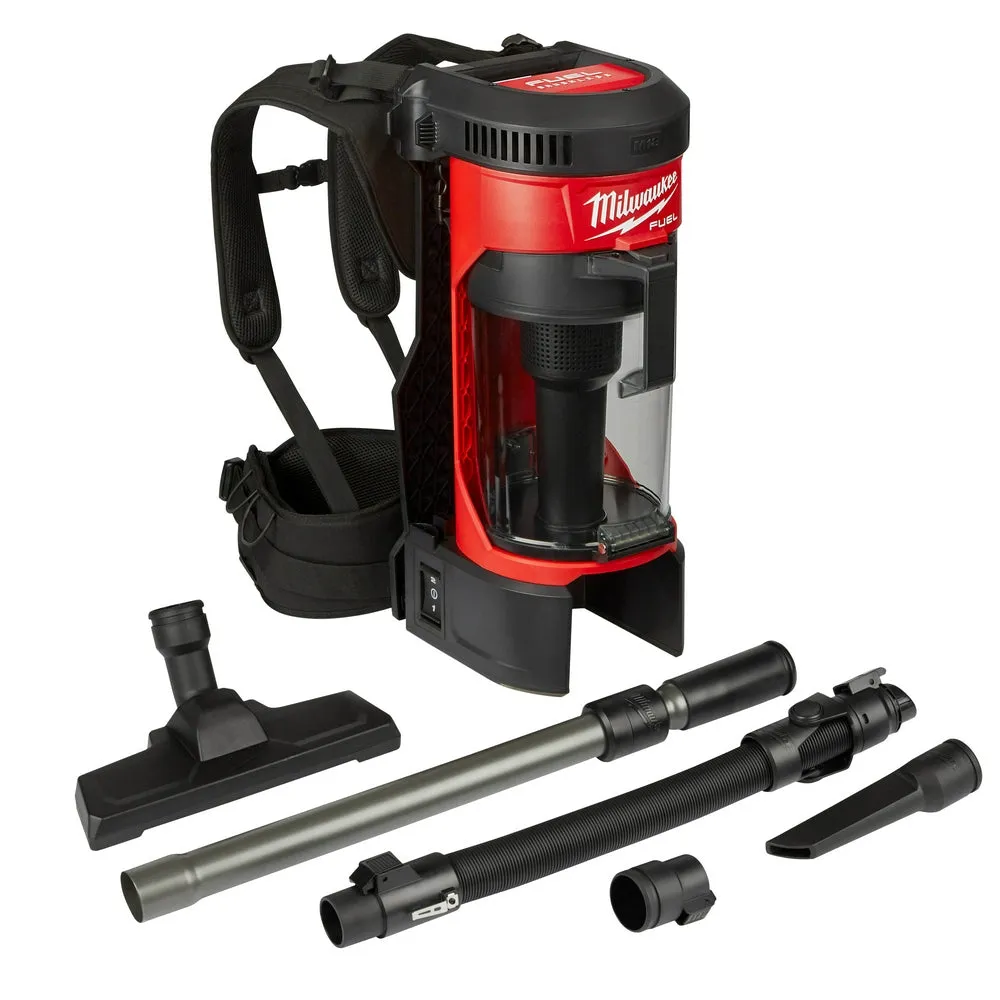 Milwaukee 0885-20 M18 FUEL 18V 3-in-1 Cordless Backpack Vacuum - Bare Tool