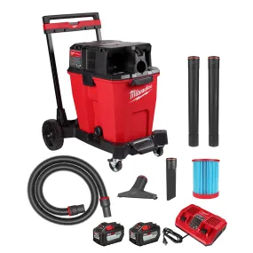 Milwaukee 0930-22HD M18 FUEL 12 Gallon Dual-Battery Wet/Dry Vacuum Kit