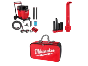 Milwaukee 0930-22HD4n1 M18 FUEL 18V 12 Gallon Vacuum w/4n1 Cleaning Tool and Bag