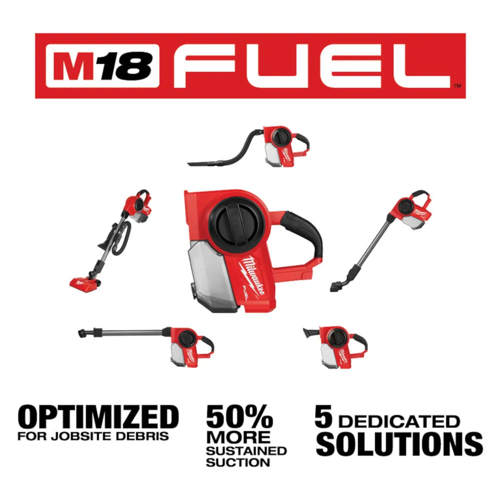 Milwaukee 0940-20 M18 FUEL Cordless Lithium-Ion Brushless Compact Vacuum