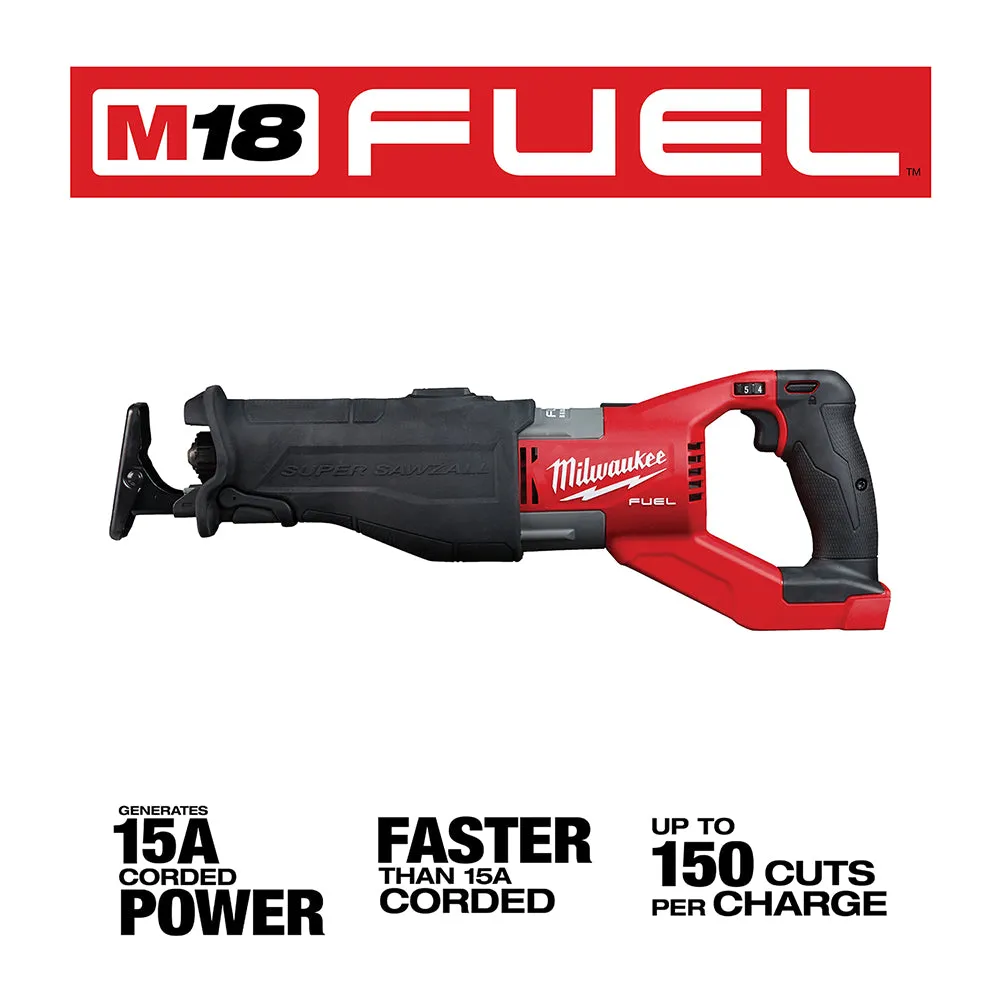 Milwaukee 2722-20 M18 FUEL 18V 1-1/4-Inch Reciprocating Saw - Bare Tool