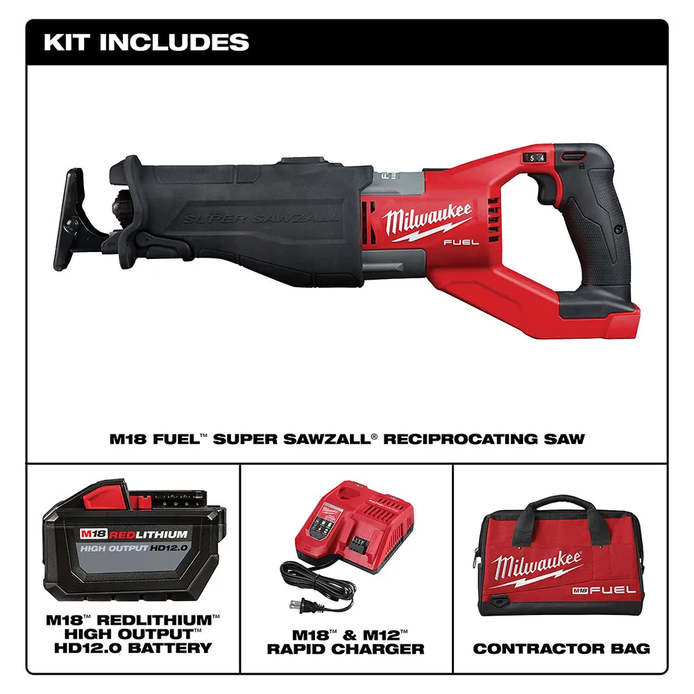 Milwaukee 2722-21HD M18 FUEL 18V 1-1/4-Inch SAWZALL Reciprocating Saw Kit