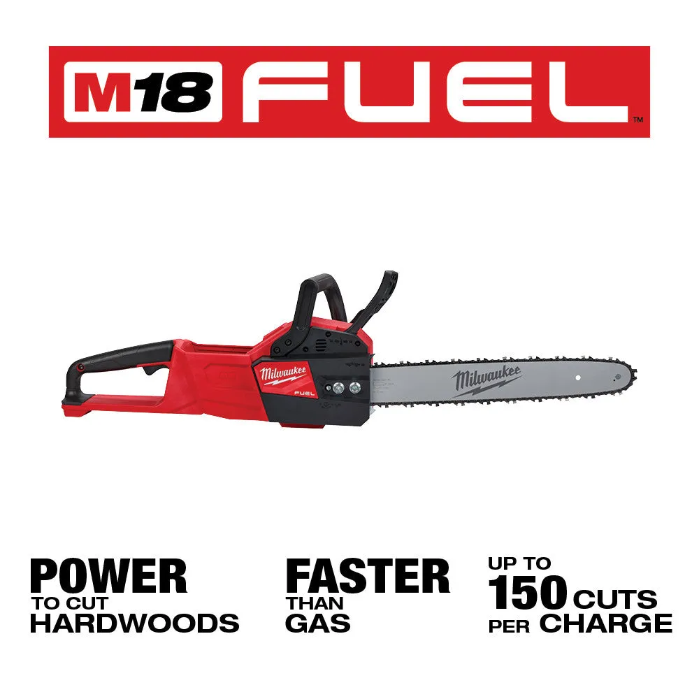 Milwaukee 2727-28 M18 FUEL 18V 16" Cordless Li-Ion Chainsaw w/ 8.0 AH Battery