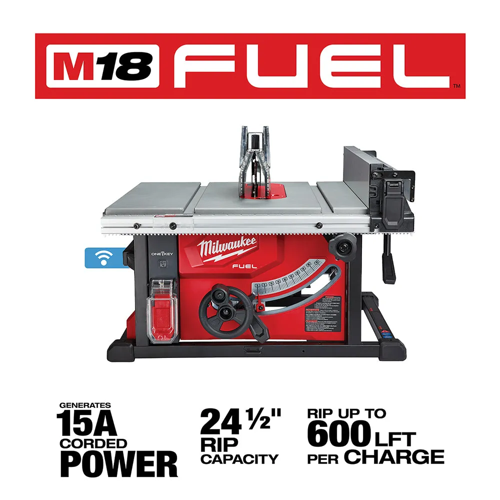 Milwaukee 2736-20 M18 FUEL 18V 8-1/4-Inch One-Key Cordless Table Saw - Bare Tool