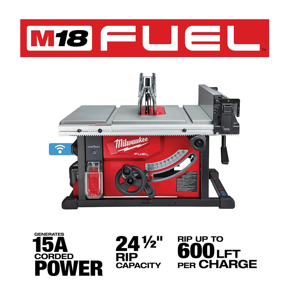 Milwaukee 2736-21HD M18 FUEL 18V 8-1/4-Inch Cordless One-Key Table Saw Kit