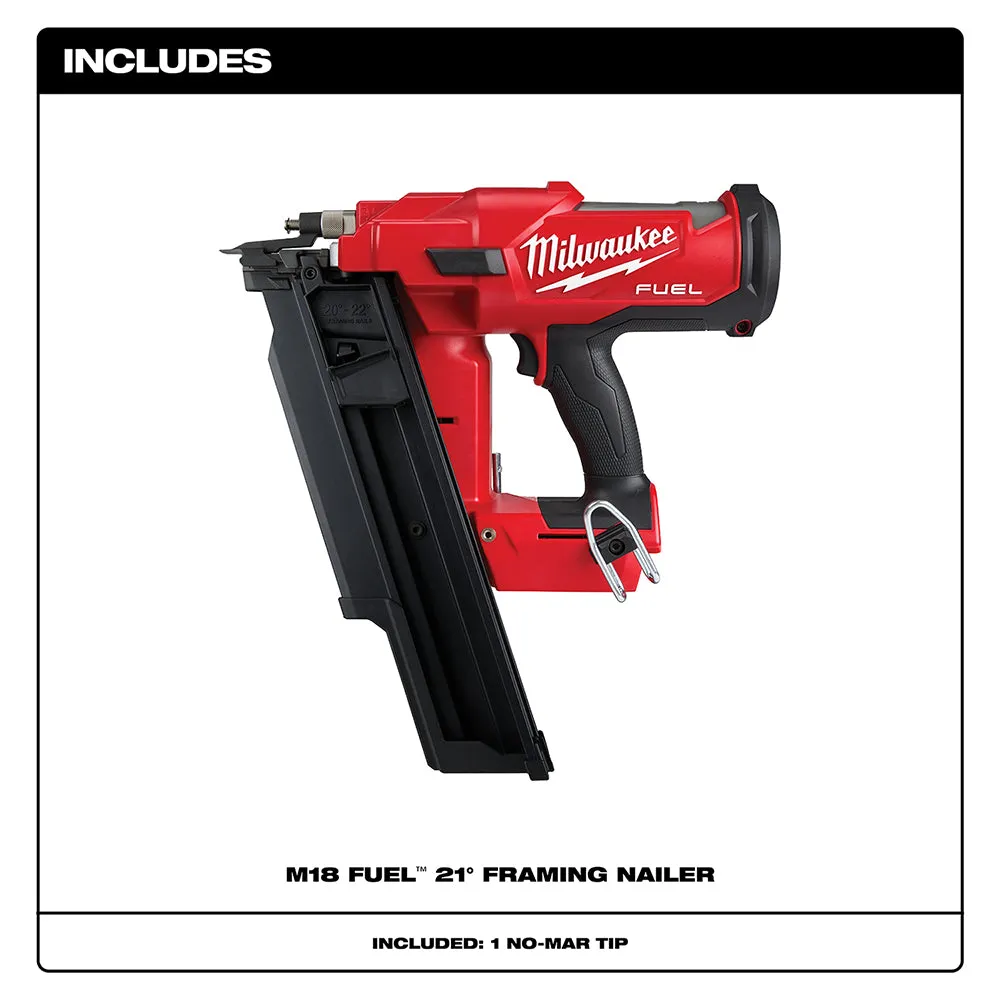 Milwaukee 2744-20 18V M18 FUEL 18V 21 Degree Framing Nailer - Bare Tool