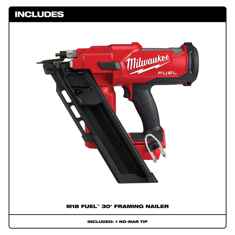 Milwaukee 2745-20 M18 FUEL 18V 30 Degree Lithium-Ion Framing Nailer - Bare Tool