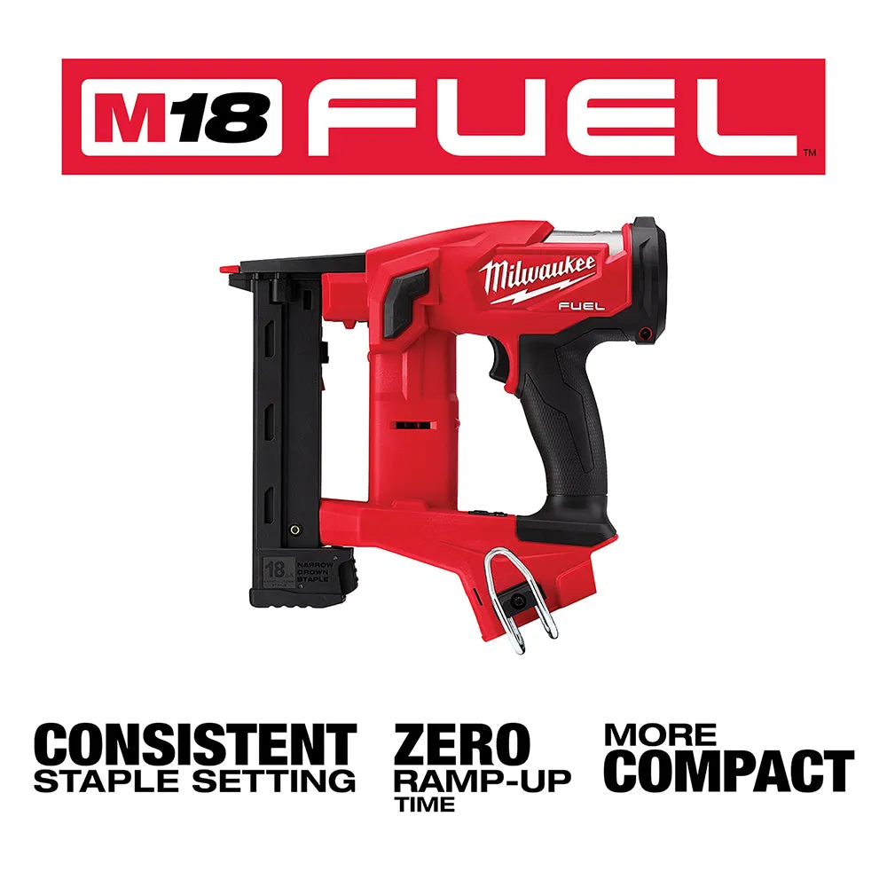 Milwaukee 2749-20 M18 FUEL 18V 18-Gauge 1/4" Narrow Crown Stapler - Bare Tool