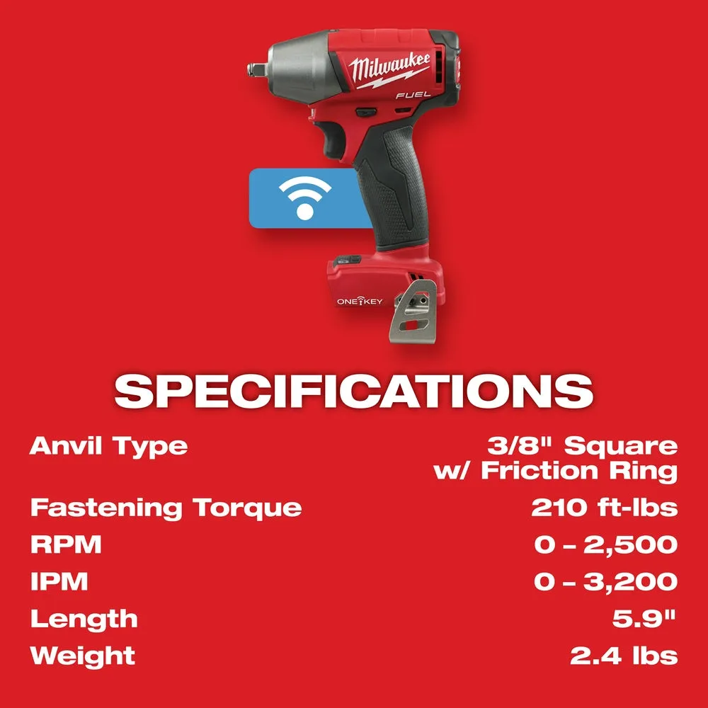 Milwaukee 2758-20 M18 FUEL 18V 3/8" Compact Impact Wrench Kit - Bare Tool