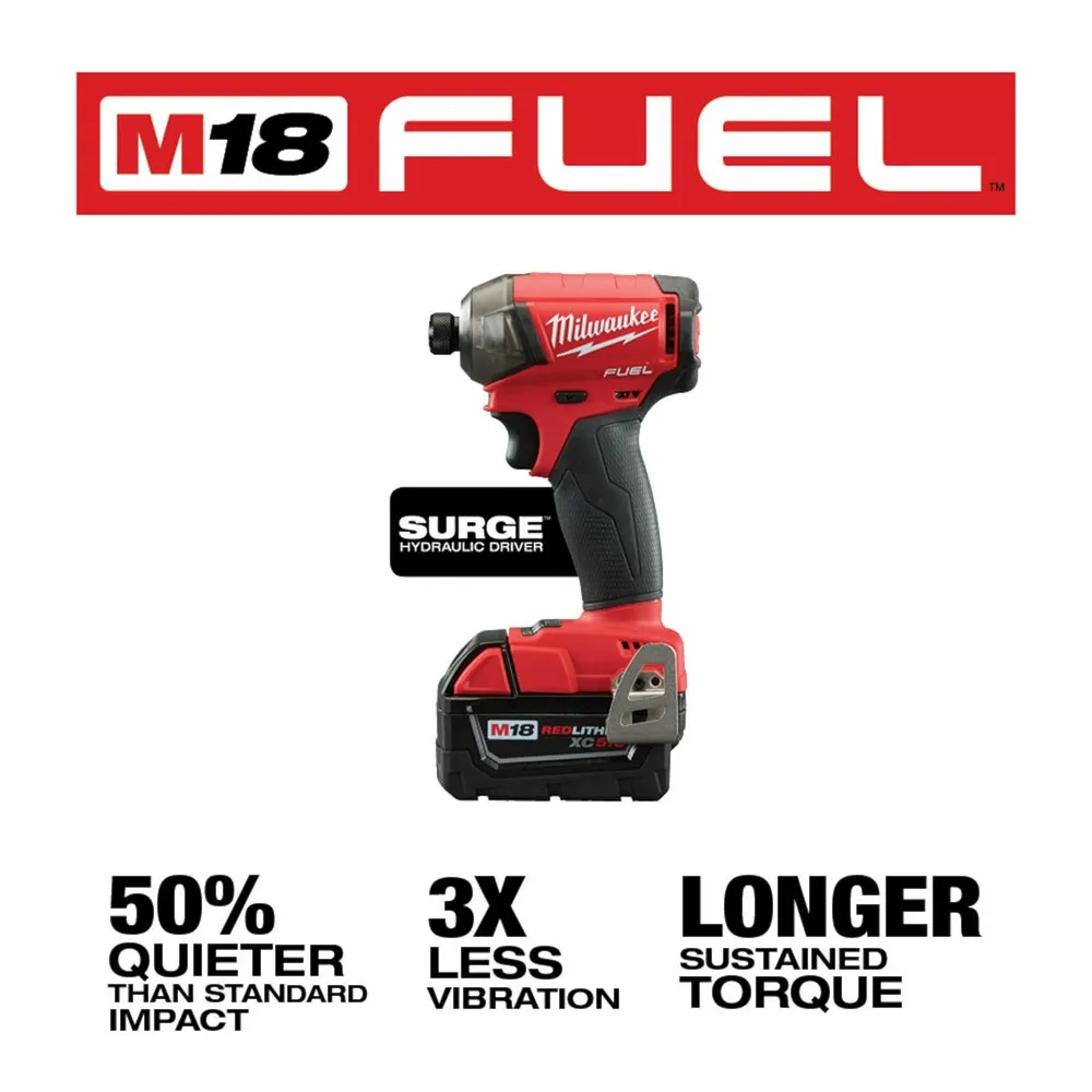 Milwaukee 2760-22 M18 FUEL 18V 1/4 in. Hex Hydraulic Impact Driver Tool Kit