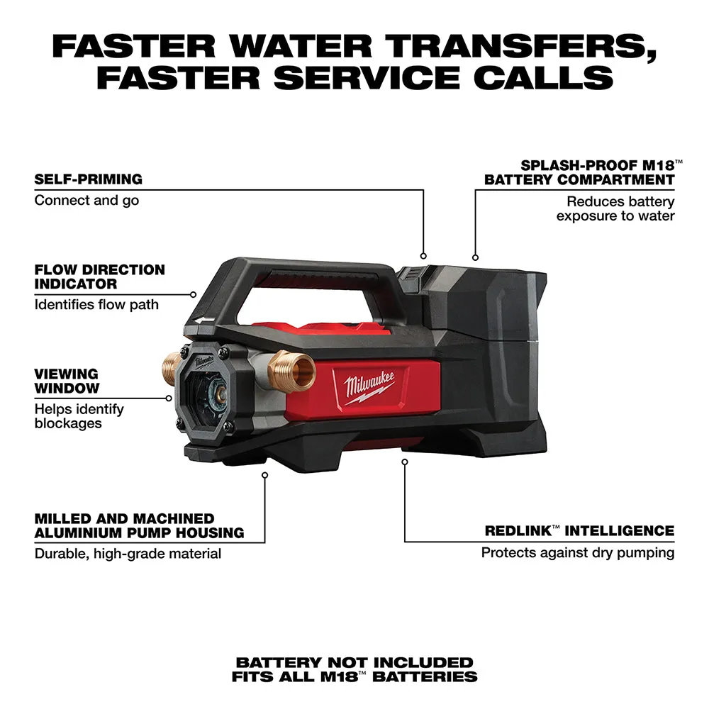 Milwaukee 2771-20 M18 FUEL 18V Water Transfer Pump - Bare Tool